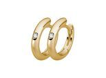 Lyomi Klappcreolen 585/- Gelbgold 2 synth. Diam. 0,04ct.