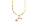 cai Anhänger mit Kette 925/- Sterling Silber vergoldet Sternschnuppe