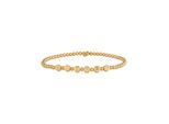 cai Stretch-Armband 925/- Sterling Silber vergoldet LOVE