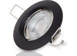 PACO HOME Einbauleuchte "Klara", grau, 1, Ø 7,8cm H: 2,4cm, Leuchten, Einbaustrahler Strahler Spotlight Unterbauleuchte Flach 6er Set GU10