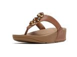 Fitflop Lulu Ultra-Jewel Zehensteg-Polyurethan Damen Sandalen in Dunkelbraun