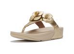 Fitflop Lulu Flower Zehensteg-Polyurethan Damen Platino Sandalen