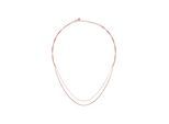 cai Collier 925/- Sterling Silber Venezianer Kette rosé vergoldet zweireihig