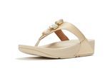 Fitflop Lulu Ultra-Jewel Zehenpost Polyurethan Damen Sandalen Platino