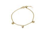 Lyomi Armband 585/- Gelbgold 3 synth. Diam. 0,15 ct.