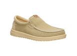 HEYDUDE Mikka Geflochtene Textil Herren Slipper in Olivgrau/Boulder Tan