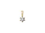 Lyomi Anhänger 585/- Gelbgold 1 synth. Diam. 0,20 ct.