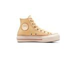 MODE SCHUHE FRAUEN CHUCK TAYLOR ALL STAR LIFT PLATTFORM KONTRASTNÄHTE BRAUN