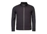 Heren Zwart Fleece Gevoerd Jack Volledige Rits | Heat Holders | Geïsoleerde Waterdichte Jas met Zakken - Zwart