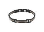 Armband TOM TAILOR "Schmuck Geschenk Edelstahl", schwarz, braun, Armbänder, Herren, 22cm, Edelstahl, Armband