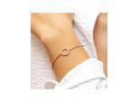 cai Armband 925 Sterling Silber rosé vergoldet Zirkonia Kreis