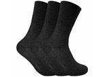 3 Pack Damen nicht elastische thermische diabetische Socken für schlechte Durchblutung