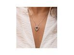 Celesta Silber Anhänger mit Kette 925 Silber weiße Zirkonia