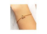 cai Armband 925 Sterling Silber gelb vergoldet Zirkonia Dreieck