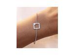 cai Armband 925 Sterling Silber rhodiniert Rechteck Zirkonia