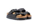 Birkenstock Arizona Flex Platform Damen Schwarz Schmal Sandalen