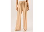 Strukturierte Pull-On-Hose mit weitem Bein