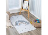 Teppich LIVABLISS "ARCADIA", beige (creme), B:80cm H:5,08mm L:150cm, Polyester, Teppiche, Teppich, Maschinenwaschbarer Kinderteppich – praktisch und pflegeleicht