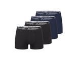 Kappa 4er Set Boxershorts in Schwarz/Blau