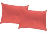 Dekokissen ADAM "Uni Light Collection", rot (rot, unifarben), B:60cm L:40cm, Obermaterial: 100% Baumwolle, Dekokissen_Sitzkissen_Kissenhüllen, im Uni Design