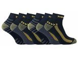 6 Paar Herren Baumwolle Anti Schweiß Low Cut Arbeitssocken für Stahl Toe Stiefel