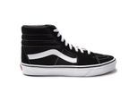 Vans Herren Turnschuhe SK8 Hi Top Canvas Leder Lace Up schwarz weiß