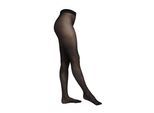 Feinstrumpfhose CAMANO "wavelines 1er Pack", Damen, Gr. L, schwarz, 79% Polyamid, 21% Elasthan, Strumpfhosen Feinstrumpfhose