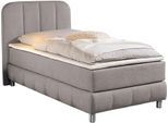 Boxbett HOME AFFAIRE, grau, B:107cm L:207cm, Komplettbetten, Boxbett, Boxbett, inkl. Topper