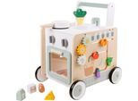 Lauflernwagen CHIC2000 "Activity-Walker, Holz-Spielküche", bunt, Lauflernhilfen, KinderB:40cm H:48cm T:33cm, Holz, Lauflernwagen, B:40cm H:48cm T:33cm
