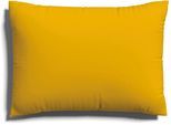 Kissenbezug SCHLAFGUT "EASY JERSEY Kissenhülle 100% Baumwolle, weicher Edel-Jersey, bügelfrei", gelb (gelb deep), B:70cm L:90cm, Jersey, Obermaterial: 100% Baumwolle, Kissenbezüge, Kissenbezug, mit farblich angepasstem Reißverschluss, pflegeleicht, formstabil