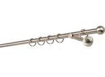 Gardinenstange MYDECO "20mm Ball Wandträger 12 cm", braun (bronzefarben), L:360cm, Gardinenstangen, Gardinenstange