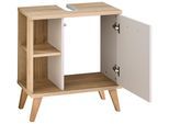 Badmöbel-Set SAPHIR "5-teilig, mit Soft-Close Türen", braun (kaschmir matt), B:161,5cm H:200cm T:33cm, Kastenmöbel-Sets, Badmöbel-Set