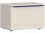 Nachtkommode TOM TAILOR HOME "COLOR PUZZLE - Schublade mit farbigem Griff", light taupe, B:55cm H:38cm T:42cm, Holzwerkstoff, Melamin, Spanplatte, Sideboards, Nachtkommode, Nachttisch mit Schublade, Softclose
