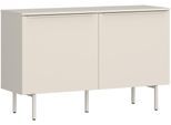 Kommode TOM TAILOR HOME, light taupe, B:110cm H:72cm T:42cm, Holzwerkstoff, Melamin, Spanplatte, Sideboards, Kommode, Lowboard mit Breite 110 cm, viel Stauraum mit besonderem Farbkick