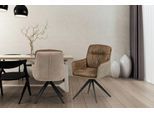 Polsterstuhl KAYOOM "Stuhl Dian 125, hochwertige Verarbeitung, bequem, formschönes Design", braun, Stühle, B/H/T: 57cm x 87cm x 64,5cm, 1 Stk., Stoff aus Polyester, Schaumstoff, Sperrholz Gestell: 100% Eisen, Polsterstuhl, 360-Grad drehbar, hochwertige Verarbeitung, bequem, B:57cm H:87cm T:64,5cm