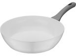 Schmorpfanne GSW "Fiona", weiß, H:7,3cm Ø:28cm, Pfannen, Schmorpfanne, weiß mit Softtouch-Griff kratzfeste ILAG CERAMICVeredelung, Induktion