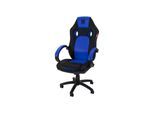 ELITE Gaming-Stuhl EXODUS, Memory-Schaum, extra hohe Rückenlehne, Wippmechanik, Armpolster, MG100 (Schwarz/Blau)