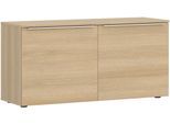 Kommode TOM TAILOR HOME, light oak, B:110cm H:56cm T:42cm, Holzwerkstoff, Melamin, Spanplatte, Sideboards, Kommode, Lowboard mit Breite 110 cm, viel Stauraum mit besonderem Farbkick