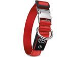 Petsation Leuchthalsband Hundehalsband rot M