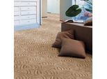 Teppichboden ANDIAMO "Amberg, Strukturschlinge, Gesamthöhe 9 mm, Luxusklasse LC1", beige, B:400cm L:450cm, Kunstfaser, Teppiche, Teppichboden, Breite 200, 300, 400 oder 500 cm, Hoch-Tief Effekt, strapazierfähig