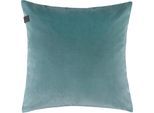 Dekokissen "Soul" Gr. 1, blau (aquablau, blau, hellblau, unifarben), B:44cm H:0,5cm L:44cm, Polyester, SCHÖNER WOHNEN-KOLLEKTION, Dekokissen_Sitzkissen_Kissenhüllen, Dekokissen