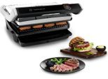 Kontaktgrill TEFAL "OptiGrill Elite XL, spülmaschinengeeignete Platten", schwarz (edelstahlfarben, schwarz), B:37,5cm H:22,9cm T:48,1cm, Kontaktgrill_Standgrill_Tischgrill_Teppanyakigrill, Kontaktgrill, Countdown zum Grillergebnis, Grillboost für Grillstreifen, GC760D