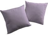 Dekokissen ADAM "Uni Light Collection", lila (lavendel, unifarben), B:40cm L:40cm, Obermaterial: 100% Baumwolle, Dekokissen_Sitzkissen_Kissenhüllen, Dekokissen, im Uni Design