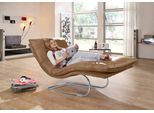 Relaxliege W.SCHILLIG "daily dreams", braun (fango z69), B:95cm H:91cm T:170cm, Longlife Xtra-Leder Z69: Das feinnarbige, gedeckte Softleder Z69 besticht durch seine außergewöhnliche Weichheit im trendigen »Vintage-Look«, Hautstärke 0, 9 - 1, 1 mm, Sofas, Relaxliege, in Waffelkissen-Optik, wahlweise mit Motor, Freischwingergestell