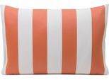 Dekokissen GÖZZE "Bali" Gr. 3, orange (apricot, weiß, gestreift), B:40cm L:60cm, Obermaterial: 65% Polyacryl, 35% Polypropylen, Dekokissen_Sitzkissen_Kissenhüllen, Dekokissen