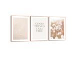 Poster REINDERS "Nature", beige (farbe bild(er): beige), B:30cm H:40cm T:1,6cm, Bilder, Poster, Schlafzimmer - Beige - MDF - Blumen und Pflanzen - 30x40 cm