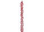 Winterliche Kunstpflanze CREATIV DECO "Weihnachtsdeko, Weihnachtsgirlande", rot, L:150cm, Kunststoff, Kunstpflanzen, Winterliche Kunstpflanze, Girlande, Länge 150 cm