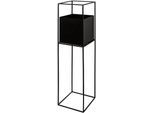 Übertopf CREATIV HOME "Pflanzgefäß", schwarz, B:25cm H:100cm T:25cm, Metall, Pflanzgefäße, Übertopf, mit Sockelrahmen