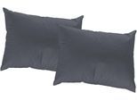 Dekokissen ADAM "Uni Light Collection", blau (indigo, unifarben), B:60cm L:40cm, Obermaterial: 100% Baumwolle, Dekokissen_Sitzkissen_Kissenhüllen, Dekokissen, im Uni Design