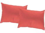 Dekokissen ADAM "Uni Light Collection", rot (rot, unifarben), B:60cm L:40cm, Obermaterial: 100% Baumwolle, Dekokissen_Sitzkissen_Kissenhüllen, Dekokissen, im Uni Design